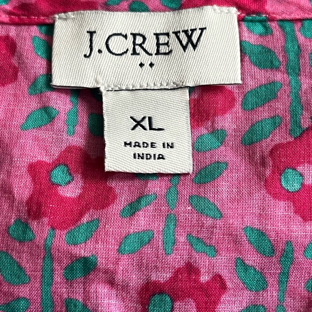 J. Crew Pink Floral Mini Dress with Green Tassel
(Bin 11) - Picture 5 of 9